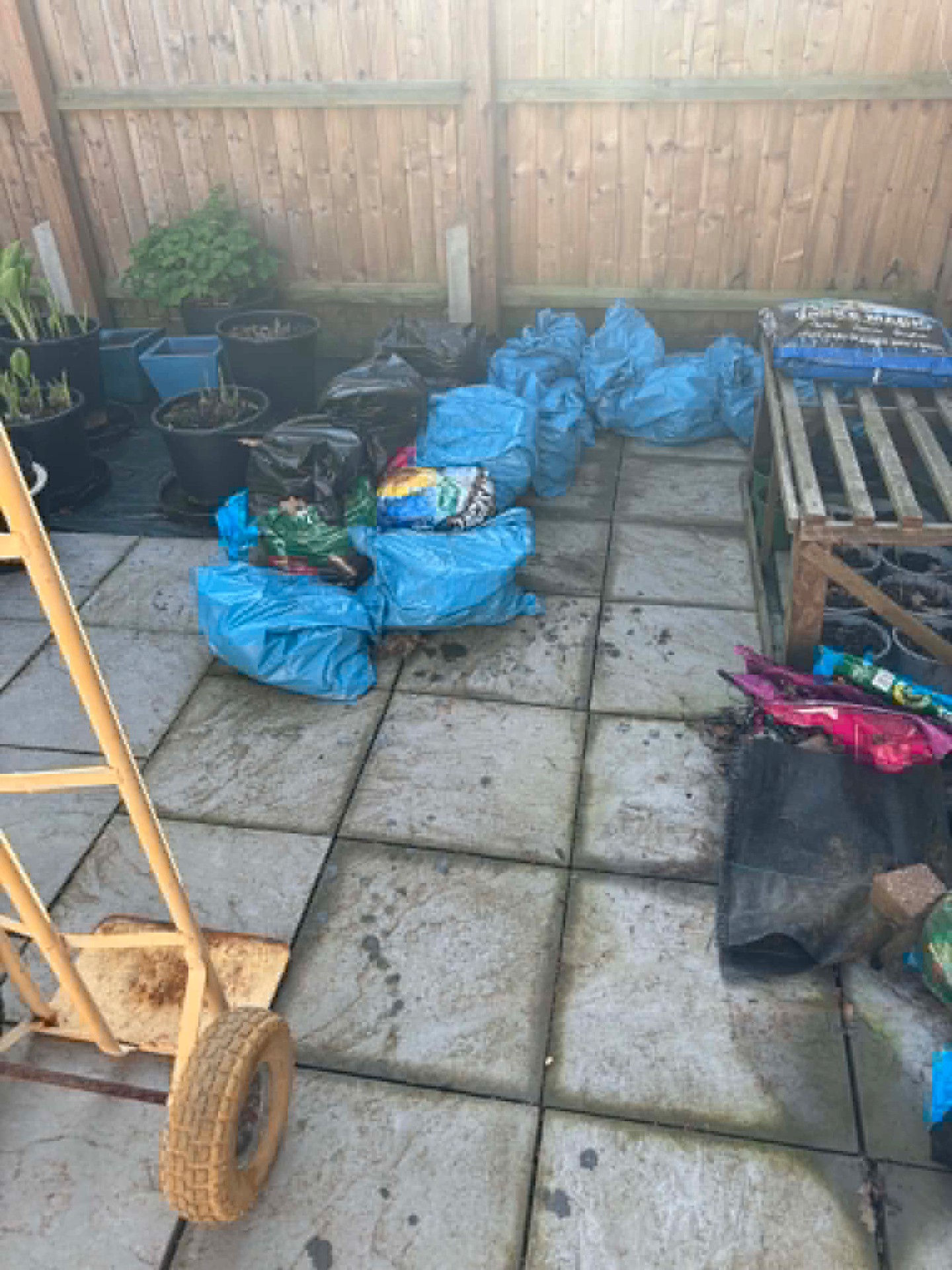 Garden and yard waste cleared by Tipper Services